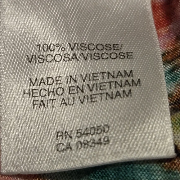 Jones New York Sport 3/4 Sleeve Knit Top Blouse Women Sz L Colorful Lightweight - Picture 5 of 11